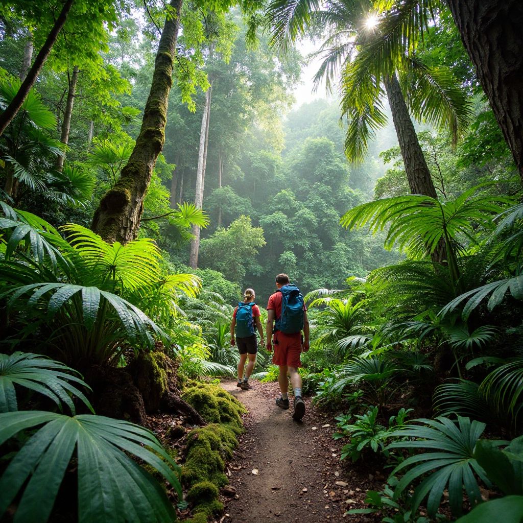 Rainforest trekking expedition