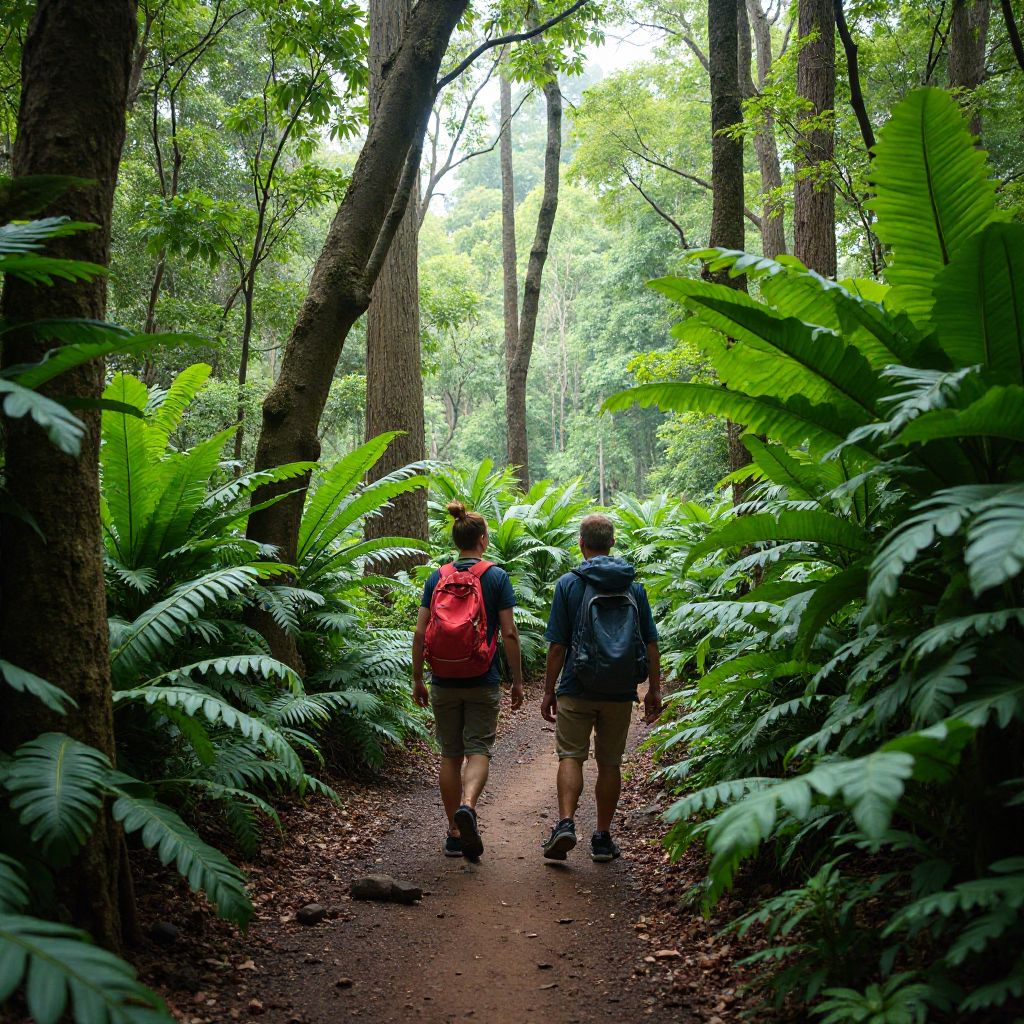 Rainforest hiking trail