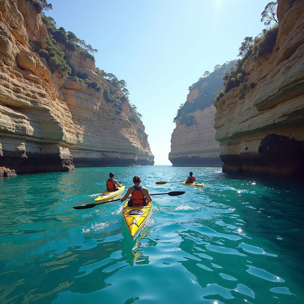 Kayaking coastal waters