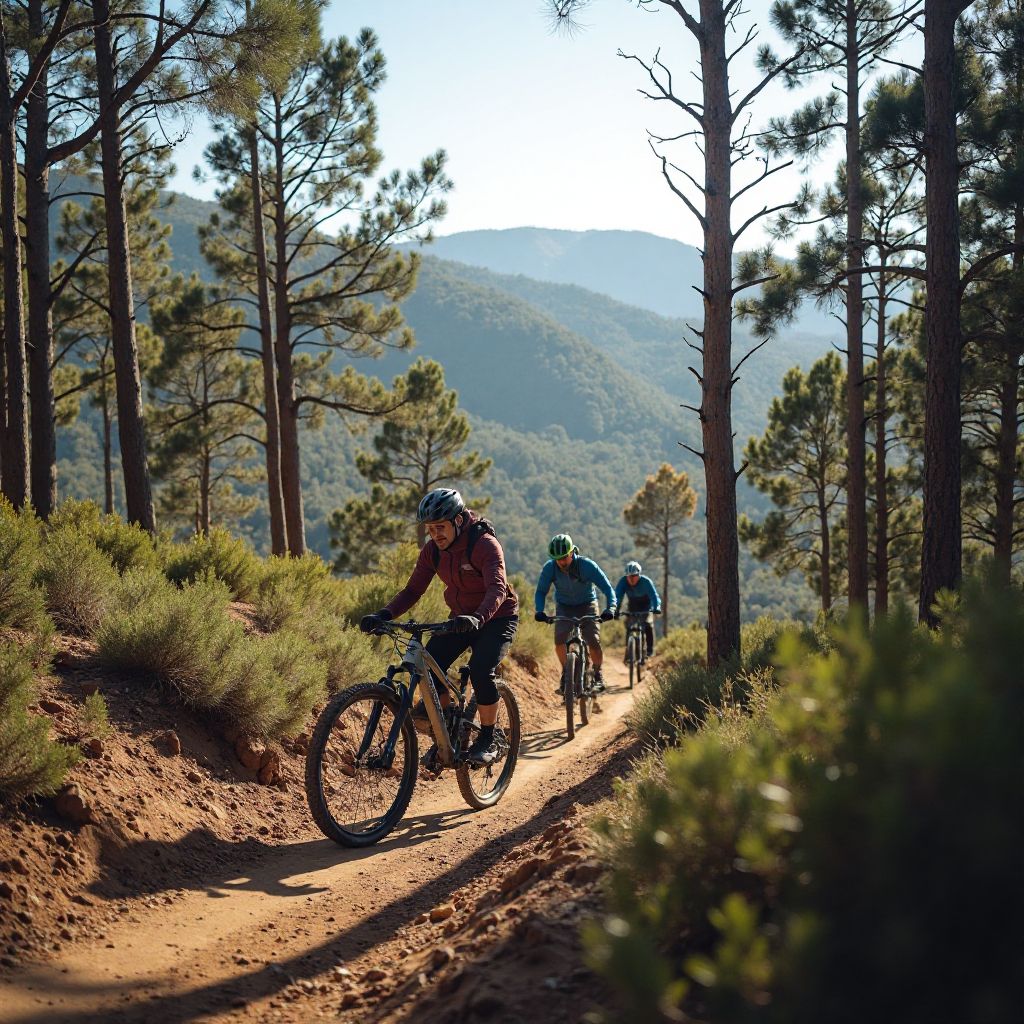 Mountain biking expedition