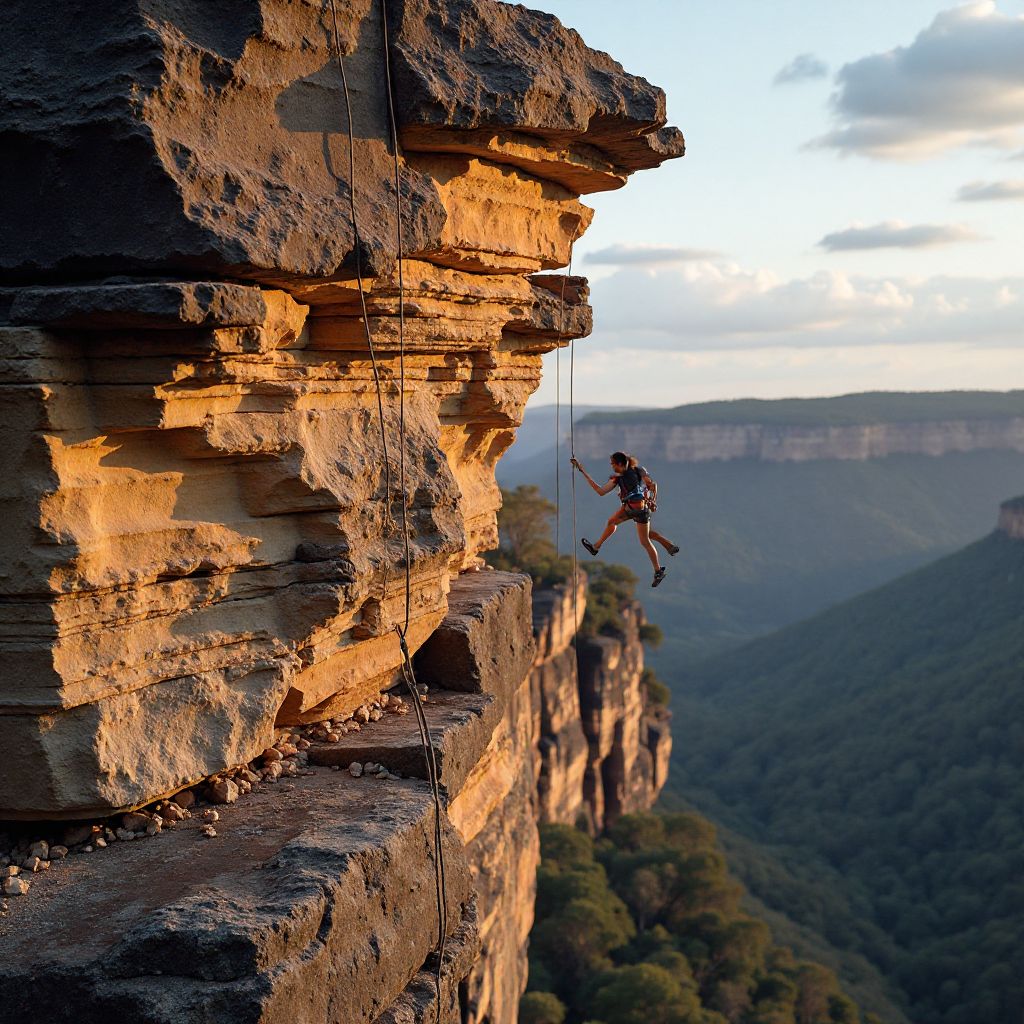 Rock climbing in Blue Mountains